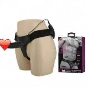 Pretty Love 7.2 Inches Strap on dildo vibrator for men